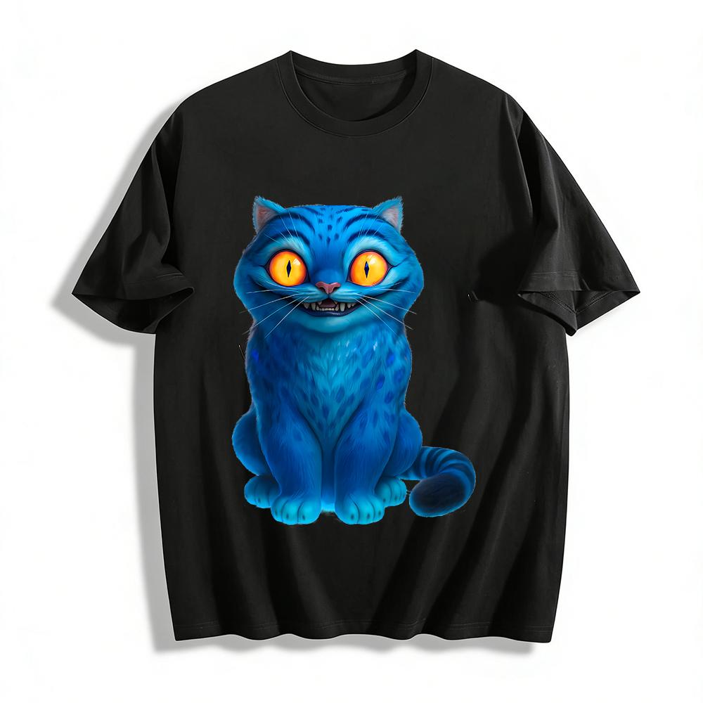 Cheshire Cat Print Casual Top Trendy Fairy Tale Style Loose Breathable T-Shirt For Men And Women Pure cotton T-shirt XXS
Cheshire Cat Print Casual Top Trendy Fairy Tale Style Loose Breathable T-Shirt For Men And Women Pure cotton T-shirt XXS