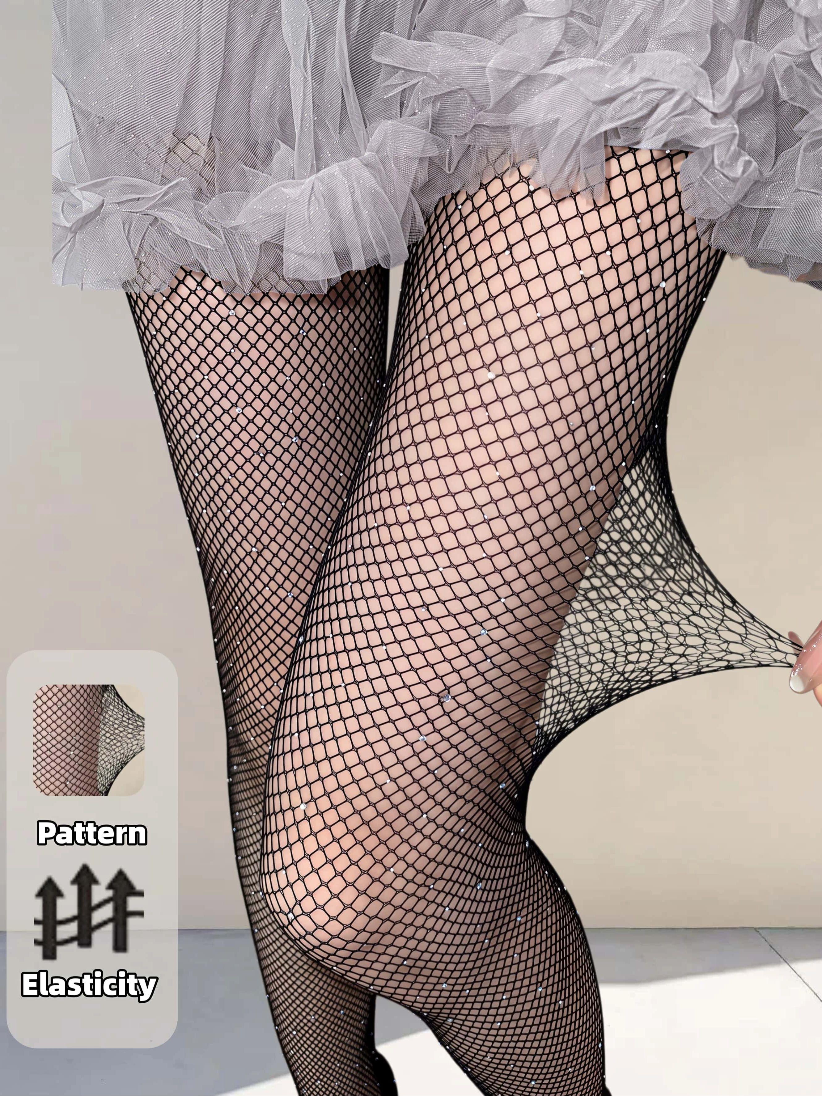 Women S Black Rhinestone Fishnet Tights Sexy High Elastic Sheer Stockings Versatile Pure Desire Style For Parties Dates Daily L
Women S Black Rhinestone Fishnet Tights Sexy High Elastic Sheer Stockings Versatile Pure Desire Style For Parties Dates Daily L