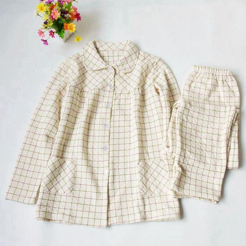 Japanese Style Women s Warm Thickened Knitting Long-Sleeved Pajamas Beige M
Japanese Style Women s Warm Thickened Knitting Long-Sleeved Pajamas Beige M