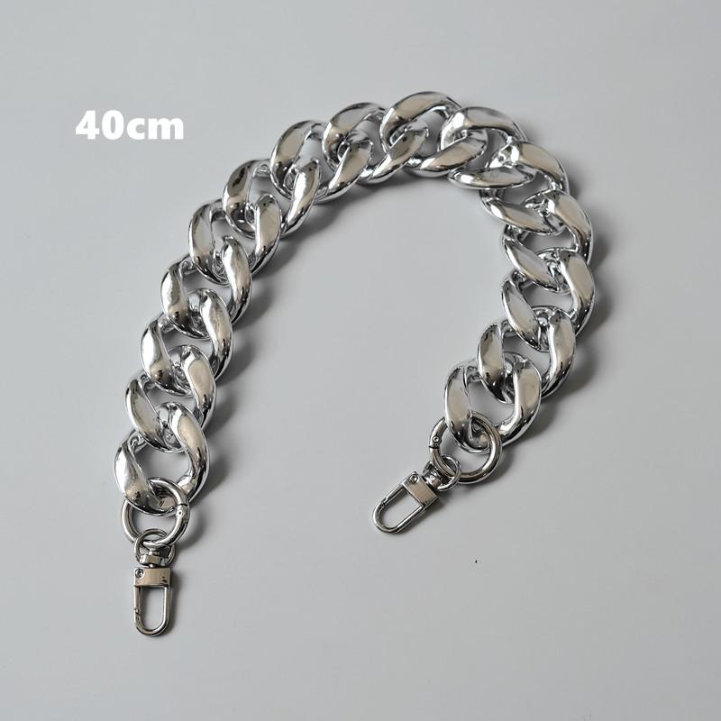 Новая модная женская цепочка для аксессуаров, съемная замена, крутой серебряный акриловый ремешок, женский плечевой ремень «сделай сам», твердая цепочка из смолы 40CM серебряный
Новая модная женская цепочка для аксессуаров, съемная замена, крутой серебряный акриловый ремешок, женский плечевой ремень «сделай сам», твердая цепочка из смолы 40CM серебряный