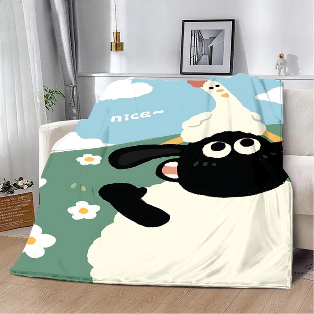 Cartoon the Sheeps Printed Blanket Picnic Blankets Warm Blanket Soft and S-shauns Comfortable Blanket Home Travel Birthday Gift 80x60in
Cartoon the Sheeps Printed Blanket Picnic Blankets Warm Blanket Soft and S-shauns Comfortable Blanket Home Travel Birthday Gift 80x60in