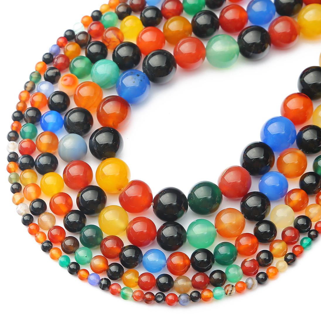 Seven-Color Agate Beads for DIY Jewelry Crafting 4mm Round Agate Beads - 38cm Strand
Seven-Color Agate Beads for DIY Jewelry Crafting 4mm Round Agate Beads - 38cm Strand