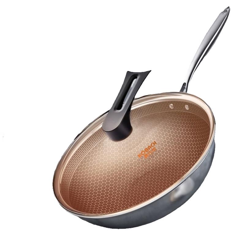 KOBACH 304 Stainless Steel Honeycomb Non-stick Wok
KOBACH 304 Stainless Steel Honeycomb Non-stick Wok