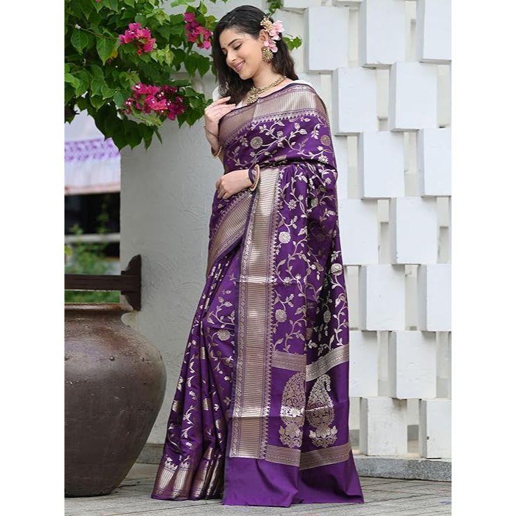 Женское сари Banarasi Pure Kanjivaram Шелковое сари Мягкие новые женские дизайнерские сари Pattu Сари Последние коллекции сари для вечеринок с блузкой
Женское сари Banarasi Pure Kanjivaram Шелковое сари Мягкие новые женские дизайнерские сари Pattu Сари Последние коллекции сари для вечеринок с блузкой