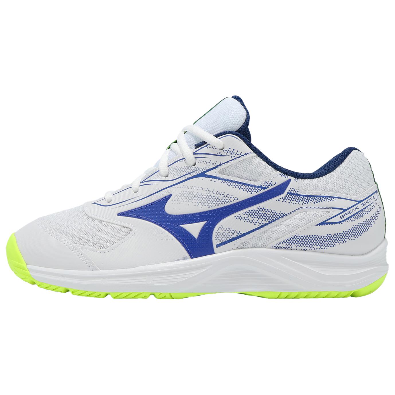 Mizuno Unisex Break Shot 5 AC Tennis Shoes White/Blue/Yellow 61GA254020 45
Mizuno Unisex Break Shot 5 AC Tennis Shoes White/Blue/Yellow 61GA254020 45