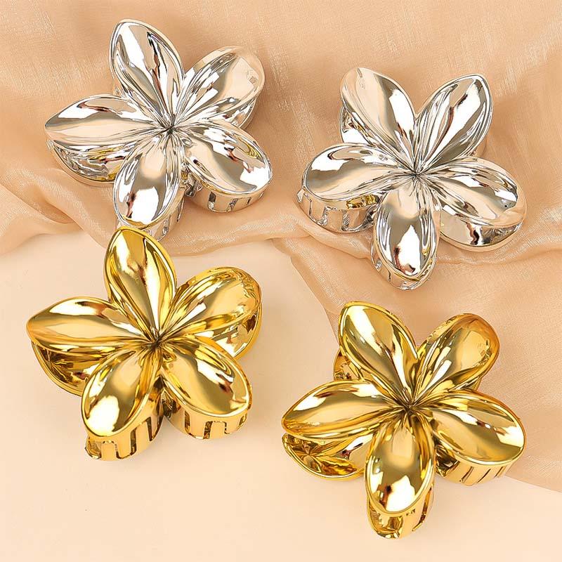 Fashion Metal Gold Silver Color Flower Hair Claw for Women Large Hair Crab Clamps Ponytail Shark Clip Headdress Hair Accessories
Fashion Metal Gold Silver Color Flower Hair Claw for Women Large Hair Crab Clamps Ponytail Shark Clip Headdress Hair Accessories