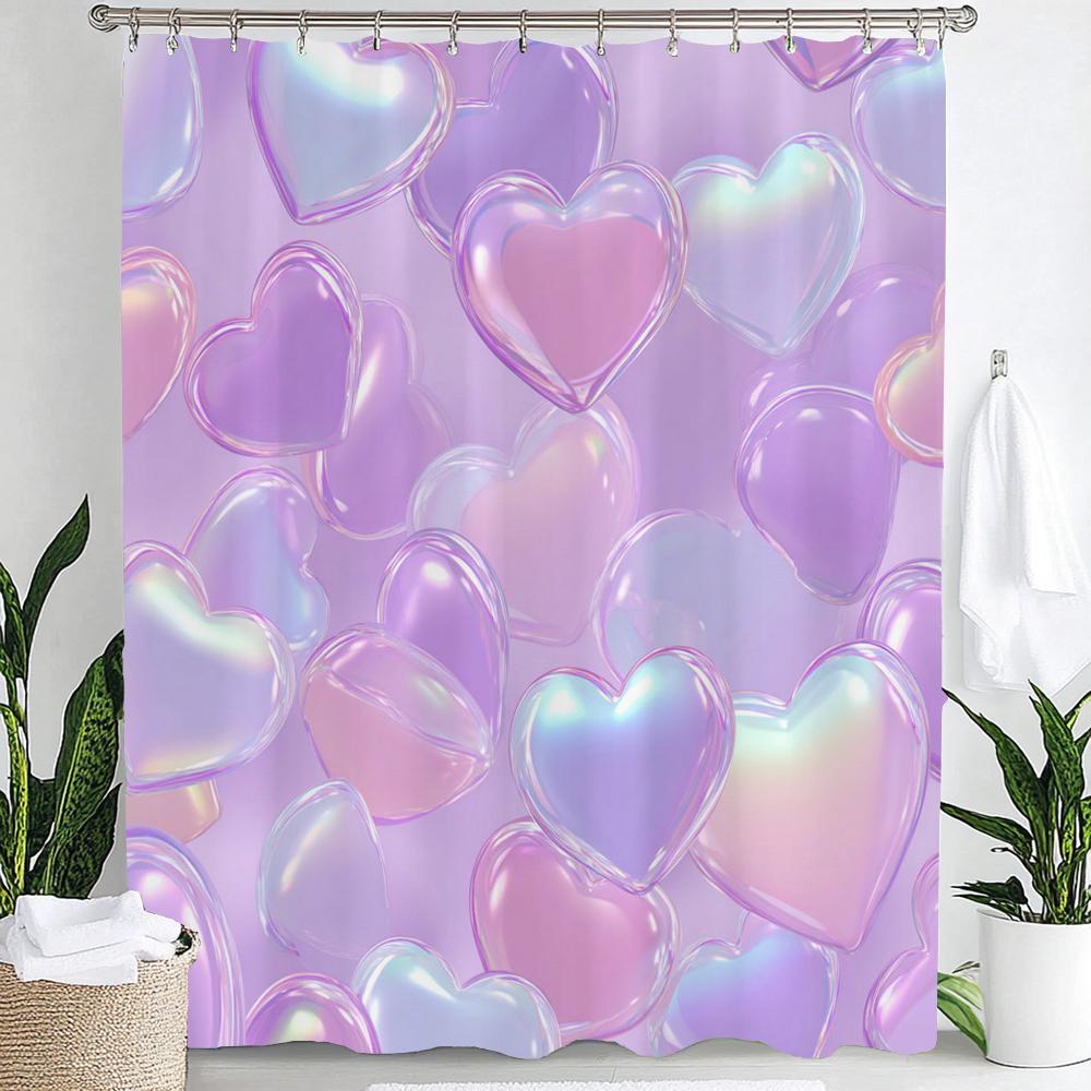 Colorful Love Shower Curtain, Modern Romantic Pink Heart-Shaped Pattern Bathroom Decor Curtain,Polyester Shower Curtain W60H190(CM)-1 Pcs
Colorful Love Shower Curtain, Modern Romantic Pink Heart-Shaped Pattern Bathroom Decor Curtain,Polyester Shower Curtain W60H190(CM)-1 Pcs