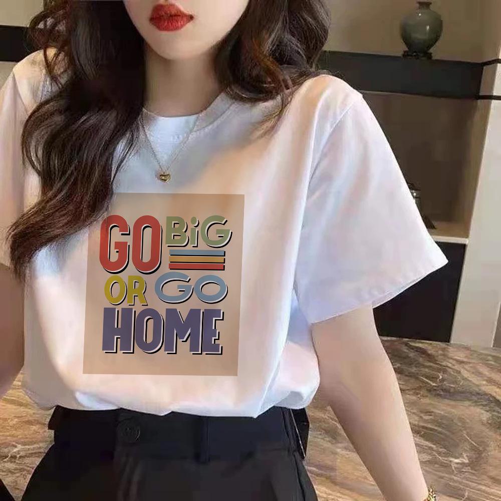 Pure Cotton Short-sleeved T-shirt for Women In Summer New Printed American Slim Shoulder Half-sleeved Round Neck T-shirt S
Pure Cotton Short-sleeved T-shirt for Women In Summer New Printed American Slim Shoulder Half-sleeved Round Neck T-shirt S