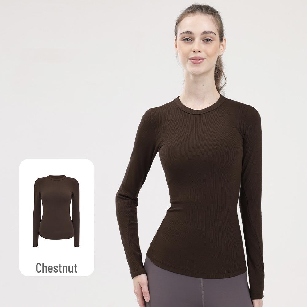 Women s Round Neck Sweat-Wicking Long Sleeve Sports T-shirt - Moisture-Absorbing, High Elasticity, Breathable, Seamless Knit Base Layer Extra Large каштановий
Women s Round Neck Sweat-Wicking Long Sleeve Sports T-shirt - Moisture-Absorbing, High Elasticity, Breathable, Seamless Knit Base Layer Extra Large каштановий
