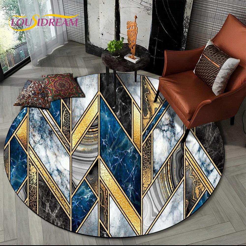 Bstract Geometry Marble Colour Gold Round Area Rug,Circle Carpet for Living Room Bedroom Sofa Decor, Kids Floor Mat Kitchen Mat 120cm
Bstract Geometry Marble Colour Gold Round Area Rug,Circle Carpet for Living Room Bedroom Sofa Decor, Kids Floor Mat Kitchen Mat 120cm