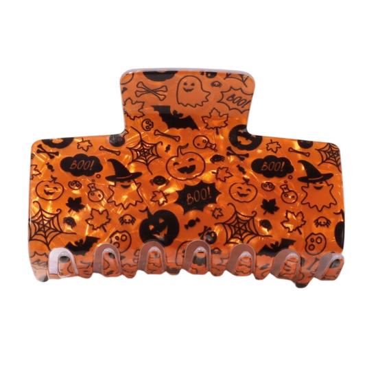 Hair Claw Halloween Ghost Spider Pattern Back Head Hair Clip Anti-slip Teeth Strong Grip Shark Hair Claw Versatile Hair Accessory B
Hair Claw Halloween Ghost Spider Pattern Back Head Hair Clip Anti-slip Teeth Strong Grip Shark Hair Claw Versatile Hair Accessory B