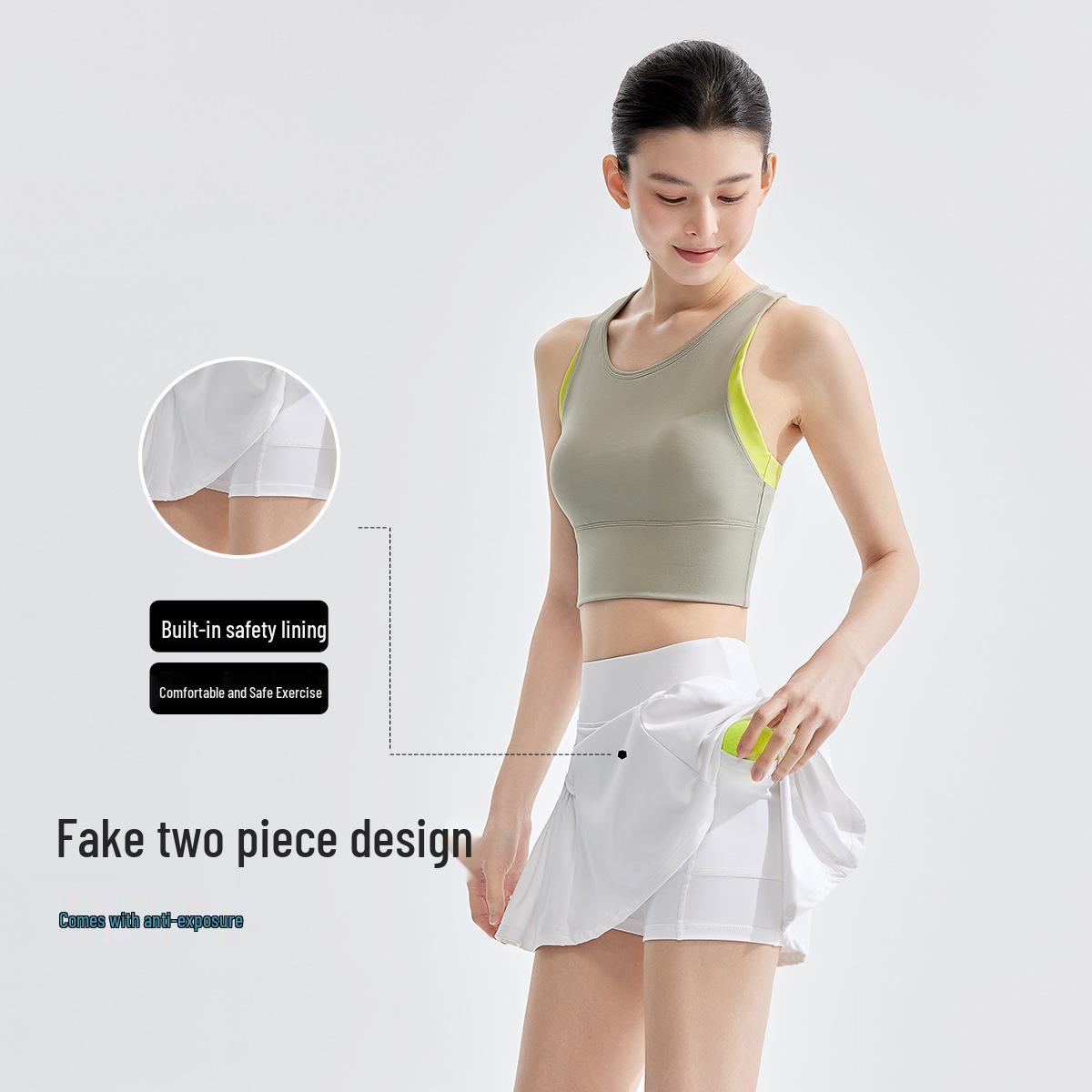 VVC Women s Feather-Light Breathable Sports Skirt with Undershorts - Summer Casual Fashion, Slimming, Cool, and Versatile. M
VVC Women s Feather-Light Breathable Sports Skirt with Undershorts - Summer Casual Fashion, Slimming, Cool, and Versatile. M