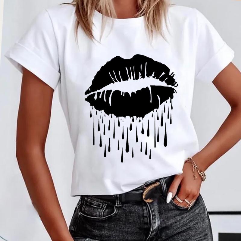 (Азіатський розмір) Короткі рукави Lip Love Sexy Trend Мила мила жіноча футболка з принтом Літня модна футболка Жіноча базова футболка з графічним малюнком XXXXL
(Азіатський розмір) Короткі рукави Lip Love Sexy Trend Мила мила жіноча футболка з принтом Літня модна футболка Жіноча базова футболка з графічним малюнком XXXXL