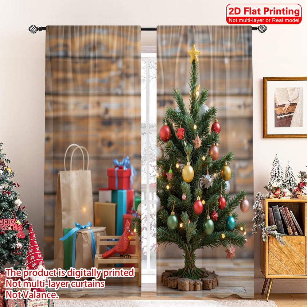 2pcs 2D flat printing Christmas Scene Curtain Christmas Tree Ornaments Gifts_c Fabric Without Electricity Festive Wall Decor 52.50×116.00 CM 2pcs
2pcs 2D flat printing Christmas Scene Curtain Christmas Tree Ornaments Gifts_c Fabric Without Electricity Festive Wall Decor 52.50×116.00 CM 2pcs