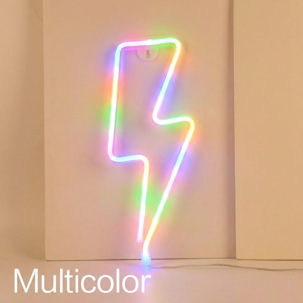 Creative LED Lightning Festival Home Atmosphere Lamp Stylish Neon Design Multicolor Light Decor
Creative LED Lightning Festival Home Atmosphere Lamp Stylish Neon Design Multicolor Light Decor