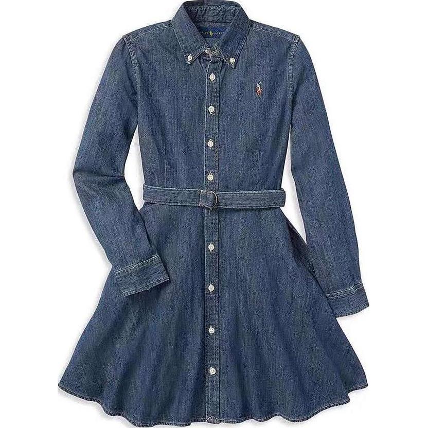 Polo Ralph Lauren Logo Embroidered Single-Breasted Casual Denim Long Sleeve Dress Kids Dresses Blue 313698860-001 XL
Polo Ralph Lauren Logo Embroidered Single-Breasted Casual Denim Long Sleeve Dress Kids Dresses Blue 313698860-001 XL
