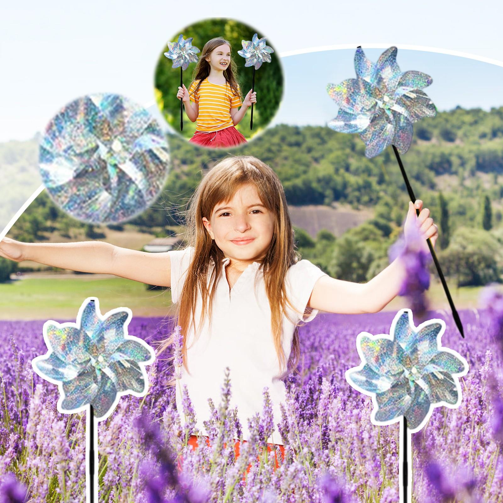 Garden Pinwheels 10pack,Reflective Pinwheels For Yard And Garden,Whirligigs Wind Spinners One Size
Garden Pinwheels 10pack,Reflective Pinwheels For Yard And Garden,Whirligigs Wind Spinners One Size