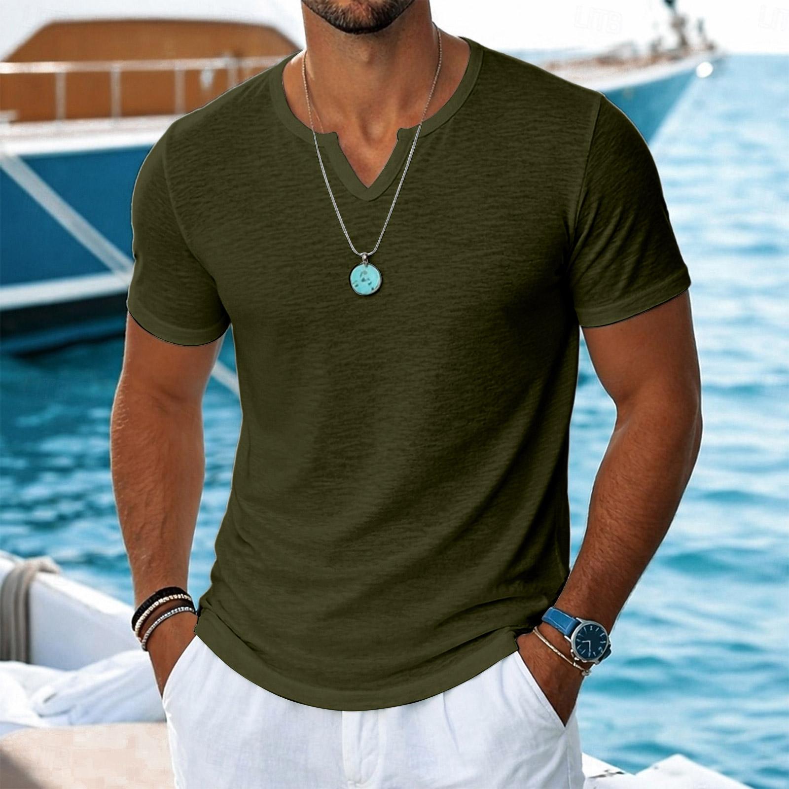 Men’s Short Sleeve Solid Casual Crewneck T Shirt Lightweight Relaxed Fit Outdoor Everyday Top Soft Fabric Tee S
Men’s Short Sleeve Solid Casual Crewneck T Shirt Lightweight Relaxed Fit Outdoor Everyday Top Soft Fabric Tee S