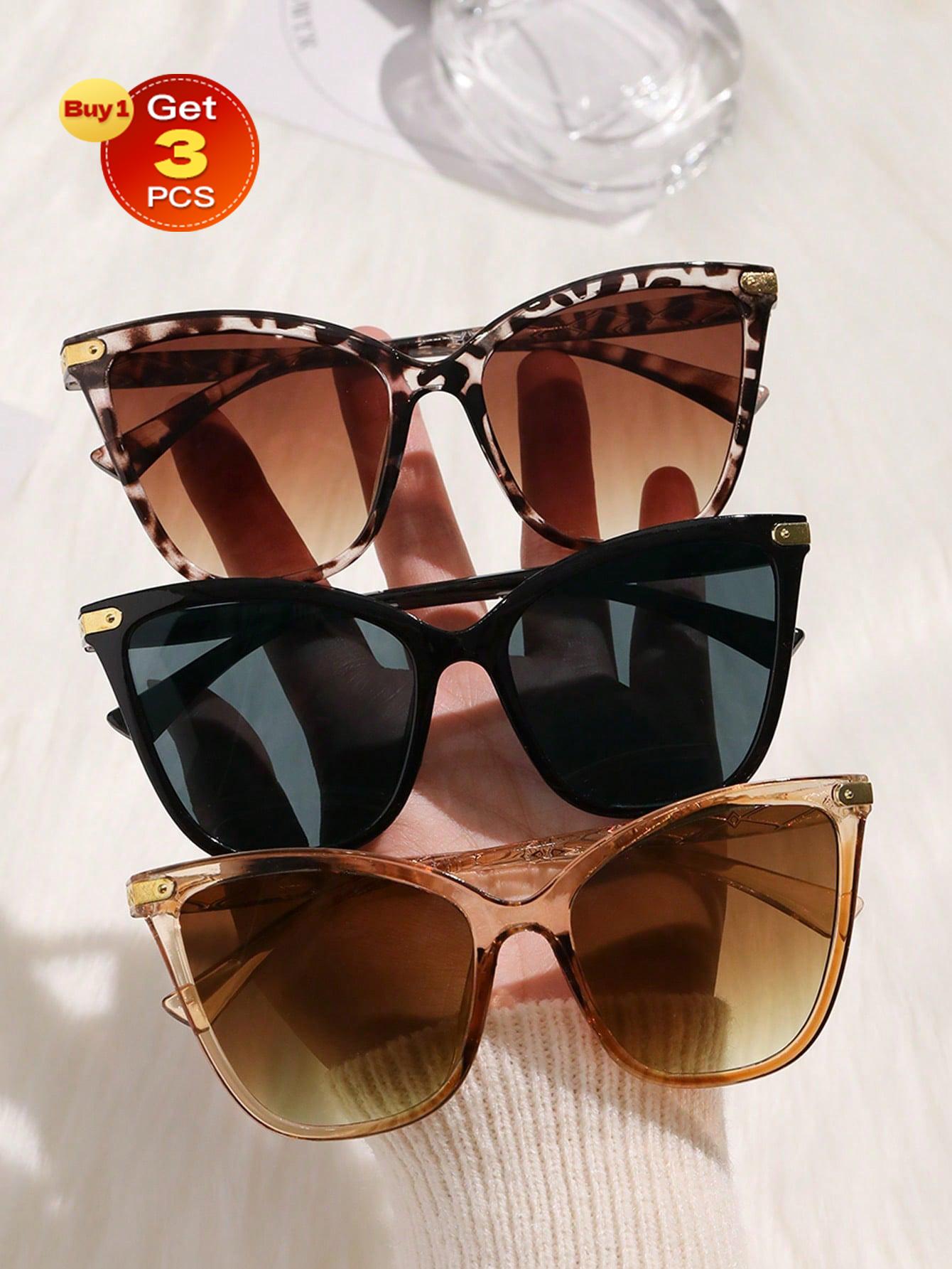 3pcs Personality Hot Girl Style Cat Eye Sunglasses For Driving Fishing Tropical Beach vacay Decoration.
3pcs Personality Hot Girl Style Cat Eye Sunglasses For Driving Fishing Tropical Beach vacay Decoration.
