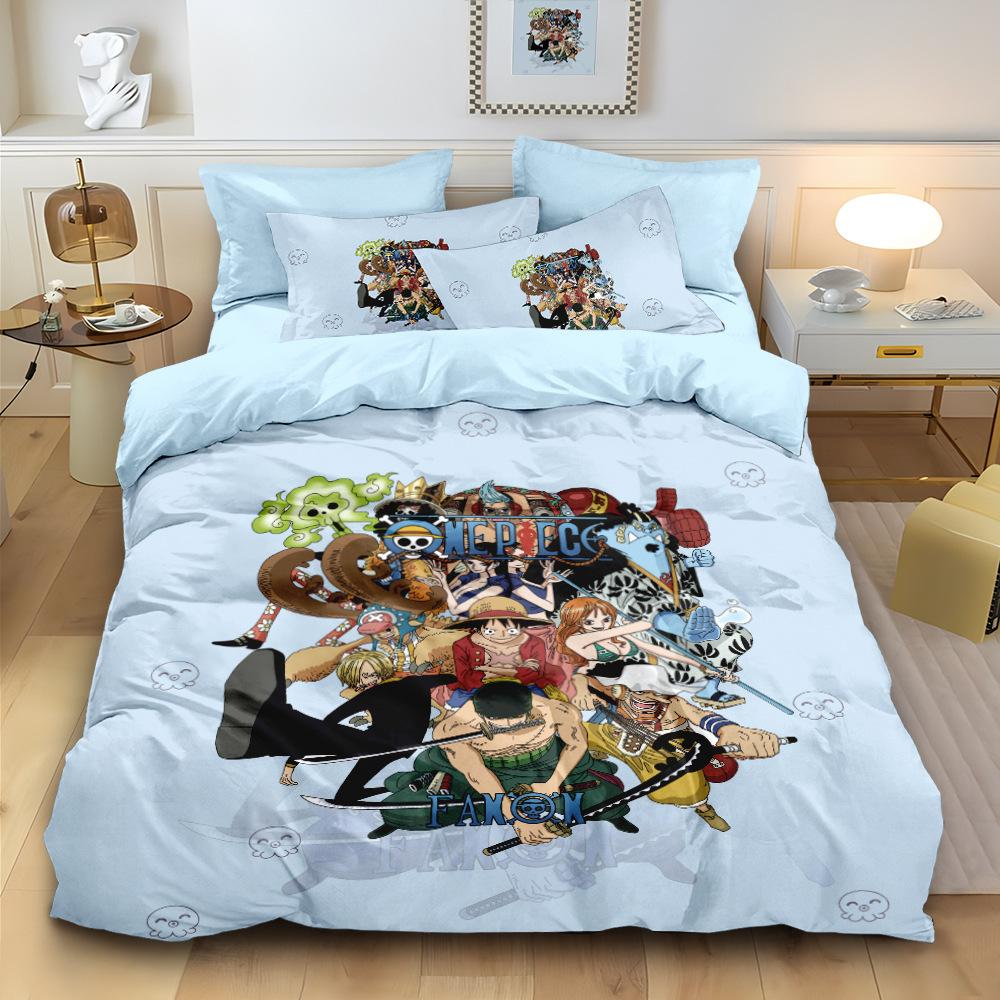 Anime O-Ones Pieces Luffys Bedding Set Japanese Duvet Cover Pillowcase for Children Boys Gift Single Queen King Size EU Single(135*200cm)3pcs
Anime O-Ones Pieces Luffys Bedding Set Japanese Duvet Cover Pillowcase for Children Boys Gift Single Queen King Size EU Single(135*200cm)3pcs