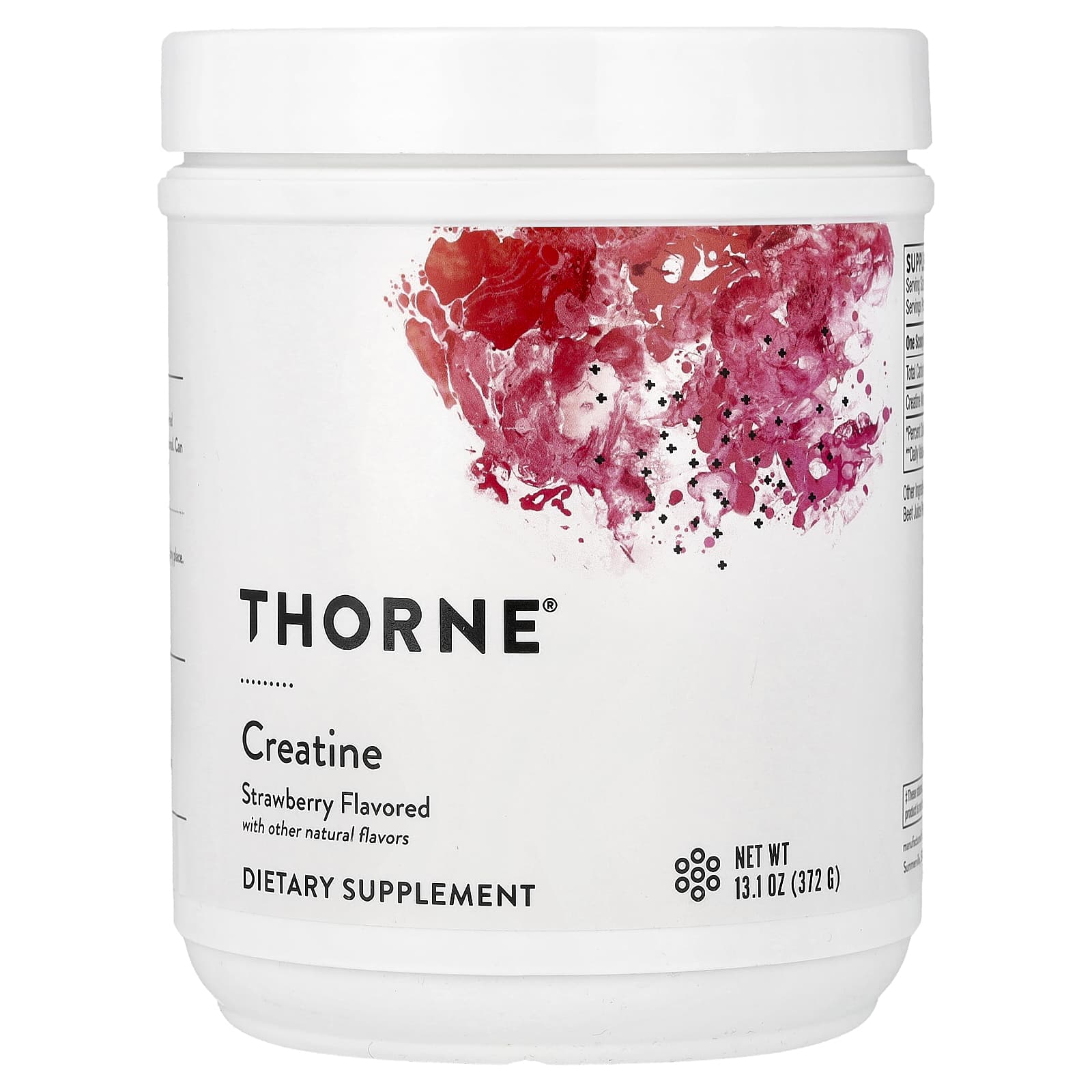 Креатин Thorne, Полуниця, 372 г (13.1 унц.)
Креатин Thorne, Полуниця, 372 г (13.1 унц.)