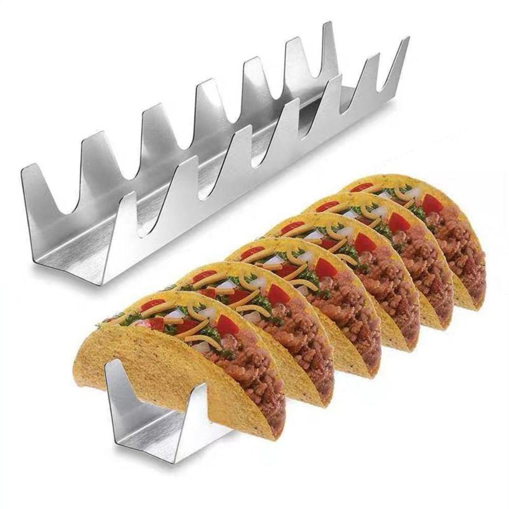 Удобная мексиканская подставка для еды из нержавеющей стали Taco Shell Подставка для тортильи Поднос Taco Держатель тако
Удобная мексиканская подставка для еды из нержавеющей стали Taco Shell Подставка для тортильи Поднос Taco Держатель тако
