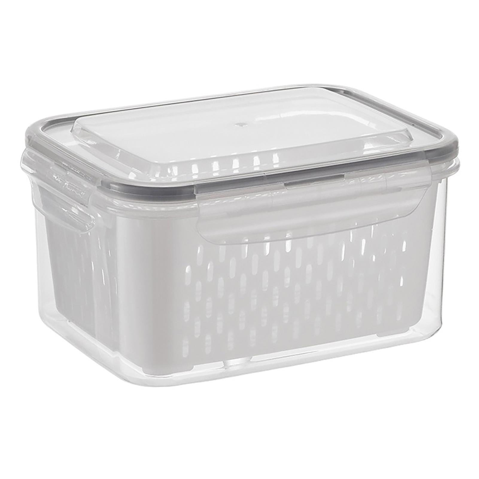 3 In 1 Fruit Storage Containers For Fridges Space-Saving Health Meal Preps Routine S серый
3 In 1 Fruit Storage Containers For Fridges Space-Saving Health Meal Preps Routine S серый