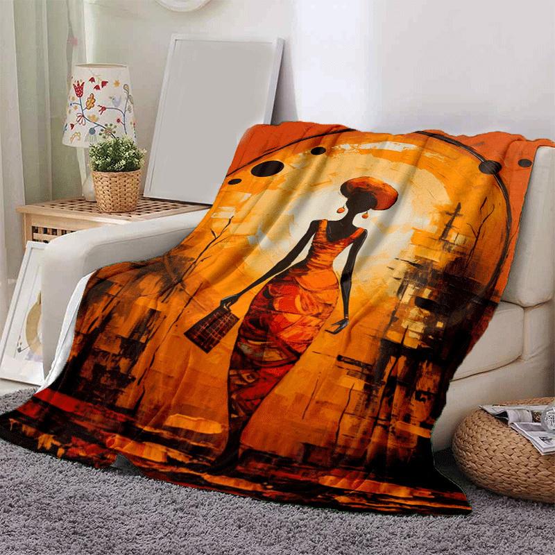 1pc African Ethnic Women Printing Lightweight Flannel Blanket, Comfortable and Warm Blanket, for Camping Sofa Bed and Couch Office, in All Seasons 130cmx150cm
1pc African Ethnic Women Printing Lightweight Flannel Blanket, Comfortable and Warm Blanket, for Camping Sofa Bed and Couch Office, in All Seasons 130cmx150cm
