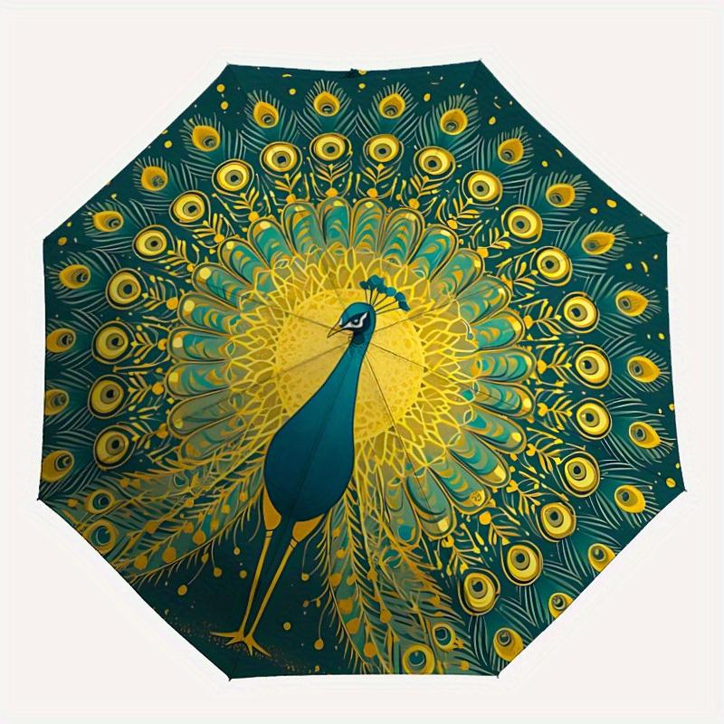 1pc Peacock Feather Auto Open/Close Umbrella Sturdy Iron Frame, Compact Travel UmbrellaIntricate Design Umbrella a0829055
1pc Peacock Feather Auto Open/Close Umbrella Sturdy Iron Frame, Compact Travel UmbrellaIntricate Design Umbrella a0829055