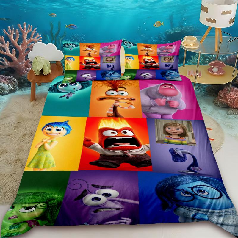 Anime Inside Out Duvet Cover Set Teens Inside Out Bedding Set 1 Quilt Cover with 2 Pillocase Bedroom Children Dormitory Gifts 135x200cm
Anime Inside Out Duvet Cover Set Teens Inside Out Bedding Set 1 Quilt Cover with 2 Pillocase Bedroom Children Dormitory Gifts 135x200cm