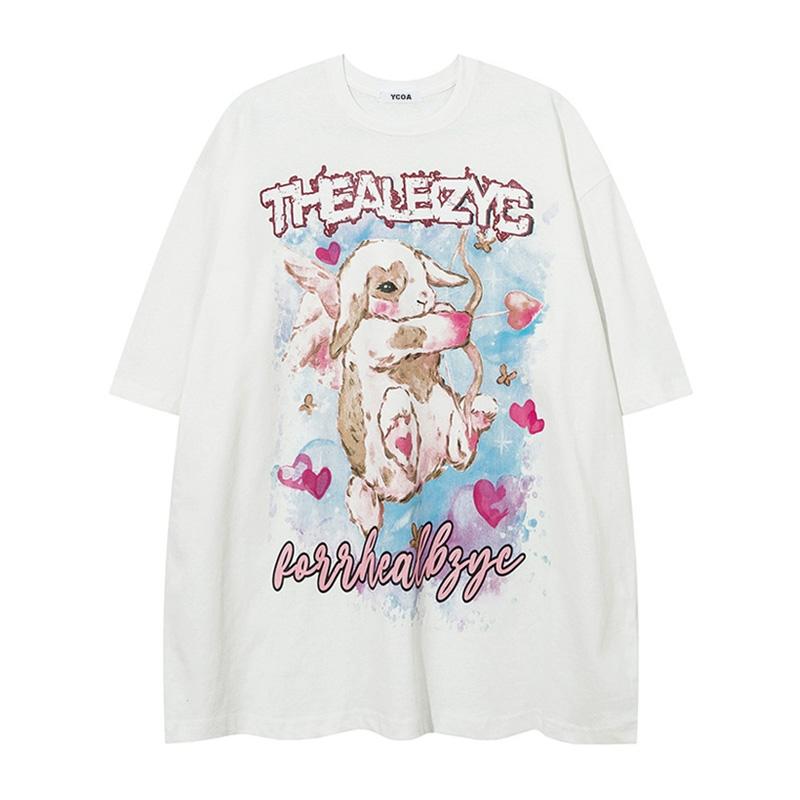 Mens TShirts Y2k Clothes Cotton Summer Rabbit Graphic Oversized Harajuku Short Sleeve Tees Tops Streetwear Aesthetic Unisex S
Mens TShirts Y2k Clothes Cotton Summer Rabbit Graphic Oversized Harajuku Short Sleeve Tees Tops Streetwear Aesthetic Unisex S