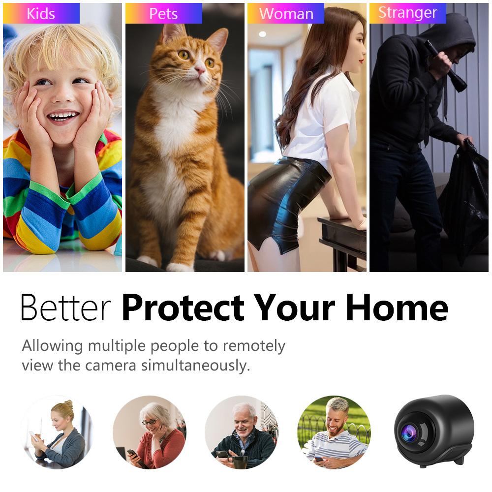 Mini WiFi X5 Camera Wireless Monitoring Security Protection Remote Monitor Video Surveillance Camcorders Smart Home 2MP NO SD Card
Mini WiFi X5 Camera Wireless Monitoring Security Protection Remote Monitor Video Surveillance Camcorders Smart Home 2MP NO SD Card