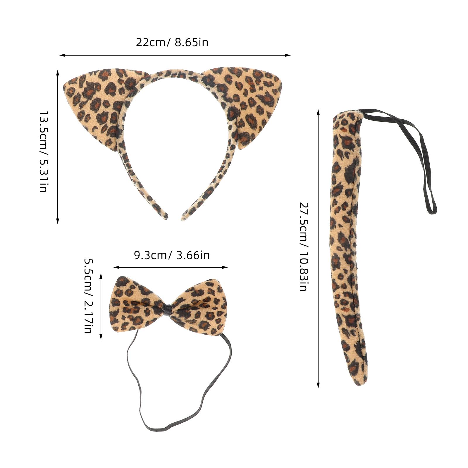 3Pcs Cartoon Headband Set for Cat Cosplay Costume Leopard Print Bow Tie Rabbit Tail Party Accessory Stylish Design жовтий
3Pcs Cartoon Headband Set for Cat Cosplay Costume Leopard Print Bow Tie Rabbit Tail Party Accessory Stylish Design жовтий