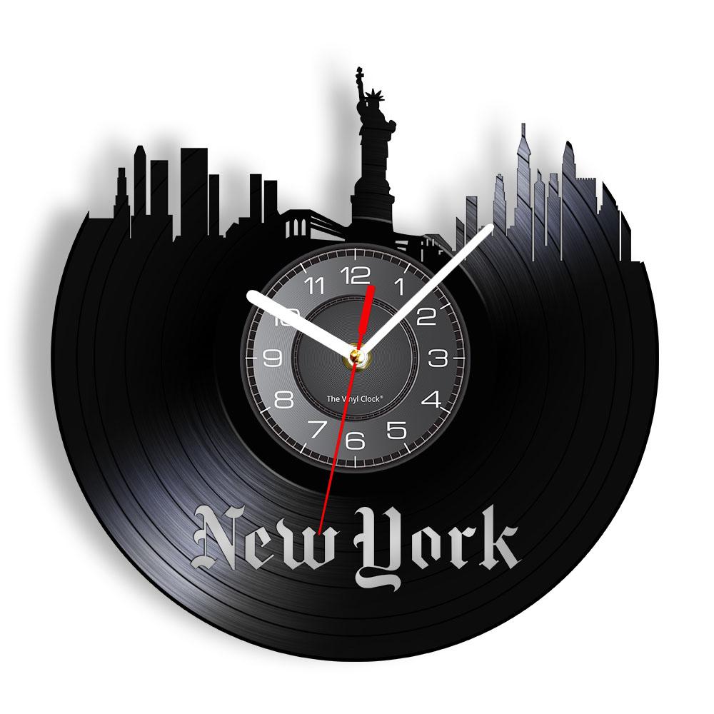 New York Skyline Vintage Vinyl Record Wall Clock NYC Statue of Liberty Freedom Wall Art America Travel Gift Home Interior Design
New York Skyline Vintage Vinyl Record Wall Clock NYC Statue of Liberty Freedom Wall Art America Travel Gift Home Interior Design
