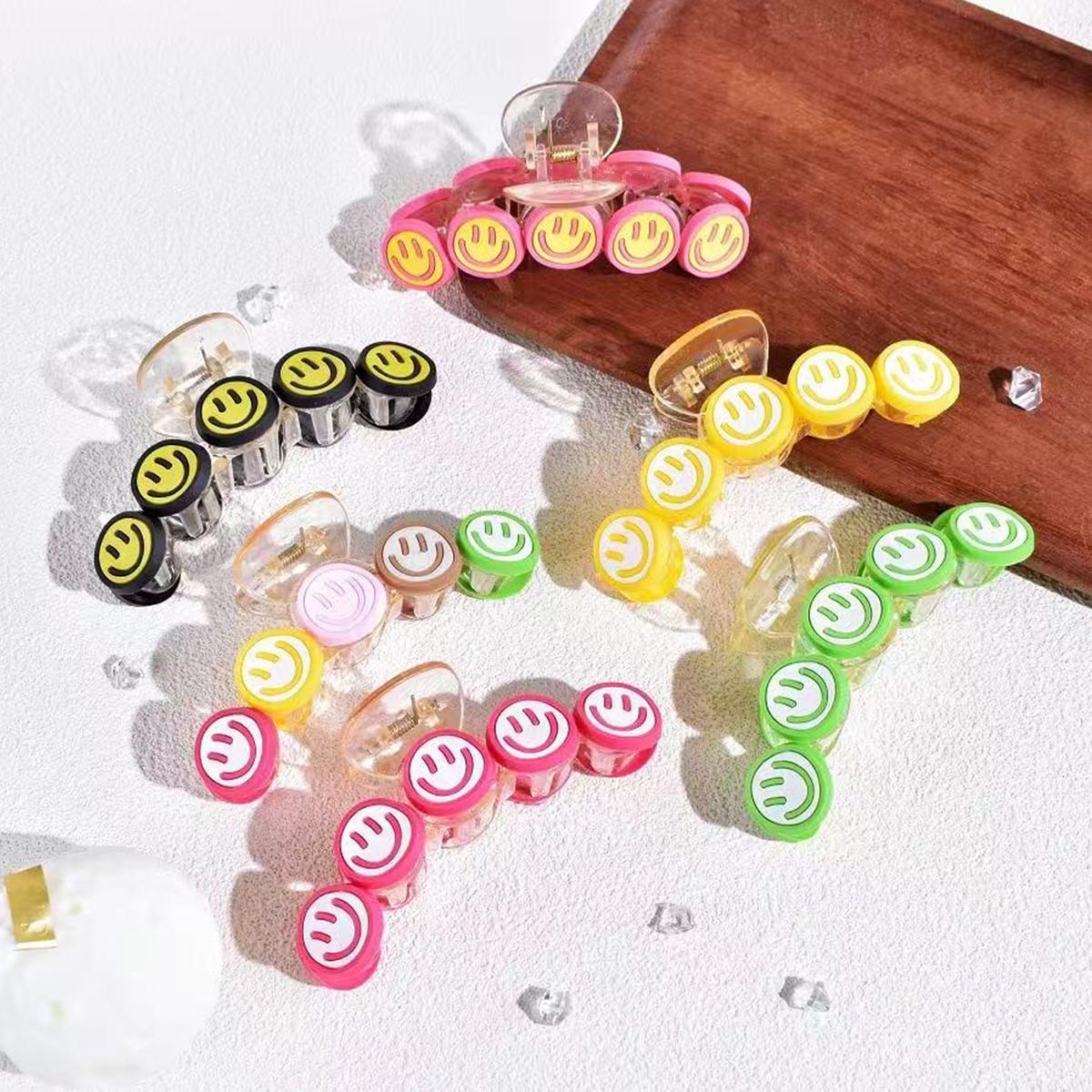 1pc Multi-Color Smiling Face Hair Clip For Girls, Cute Hair Claw, Suitable For Daily Wear XL
1pc Multi-Color Smiling Face Hair Clip For Girls, Cute Hair Claw, Suitable For Daily Wear XL
