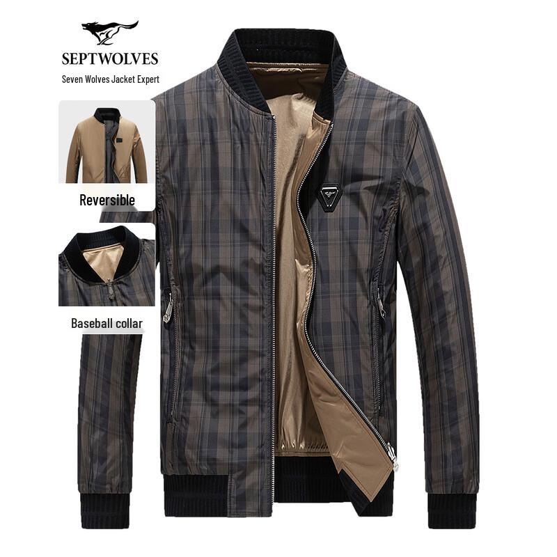 Septwolves Men s Reversible Baseball Collar Jacket L 50A
Septwolves Men s Reversible Baseball Collar Jacket L 50A