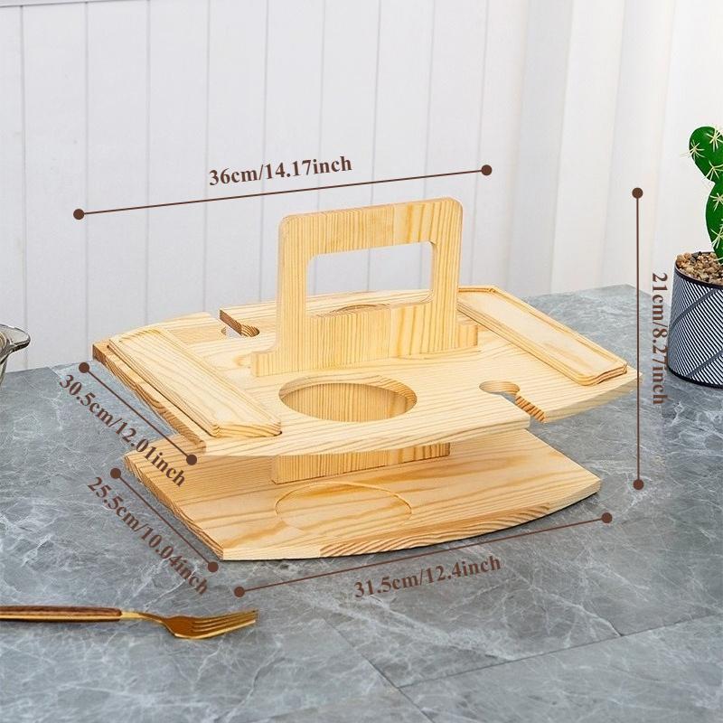 Folding Wine Table Outdoor Removable Wine Glass Holder Folding Table Fruit Snack Tray Portable Wooden Picnic Table Carry Handle
Folding Wine Table Outdoor Removable Wine Glass Holder Folding Table Fruit Snack Tray Portable Wooden Picnic Table Carry Handle
