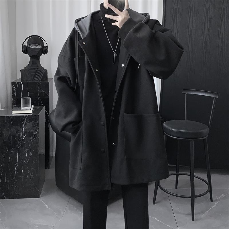 Hong Kong Style Trendy Mid-Length Coat: Autumn/Winter Loose Fit, Solid Color, Mature Splicing Design XL чорний
Hong Kong Style Trendy Mid-Length Coat: Autumn/Winter Loose Fit, Solid Color, Mature Splicing Design XL чорний