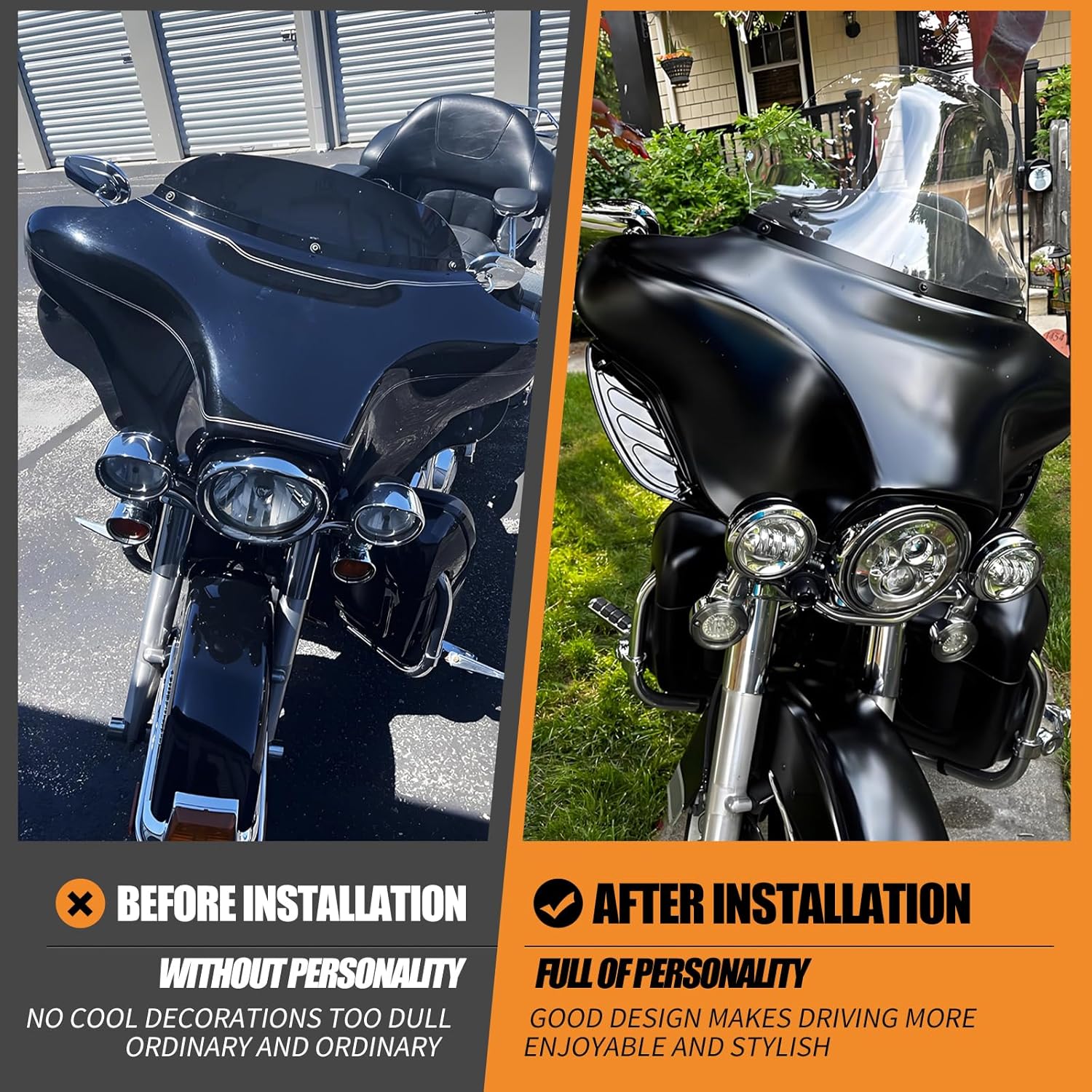 Adjustable Fairing Side Wing Air Deflectors Kit Compatible with Harley Touring Street Glide Electra Glide Trike Ultra Classic CVO 1996–2013 Wind
Adjustable Fairing Side Wing Air Deflectors Kit Compatible with Harley Touring Street Glide Electra Glide Trike Ultra Classic CVO 1996–2013 Wind