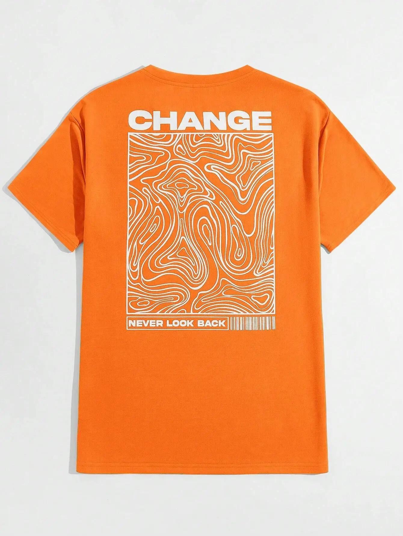 Футболка мужская из хлопка с круглым вырезом и надписью «Change Never Look Back Street Graphic», летняя свободная одежда больших размеров, дышащие фирменные футболки S бежевый
Футболка мужская из хлопка с круглым вырезом и надписью «Change Never Look Back Street Graphic», летняя свободная одежда больших размеров, дышащие фирменные футболки S бежевый