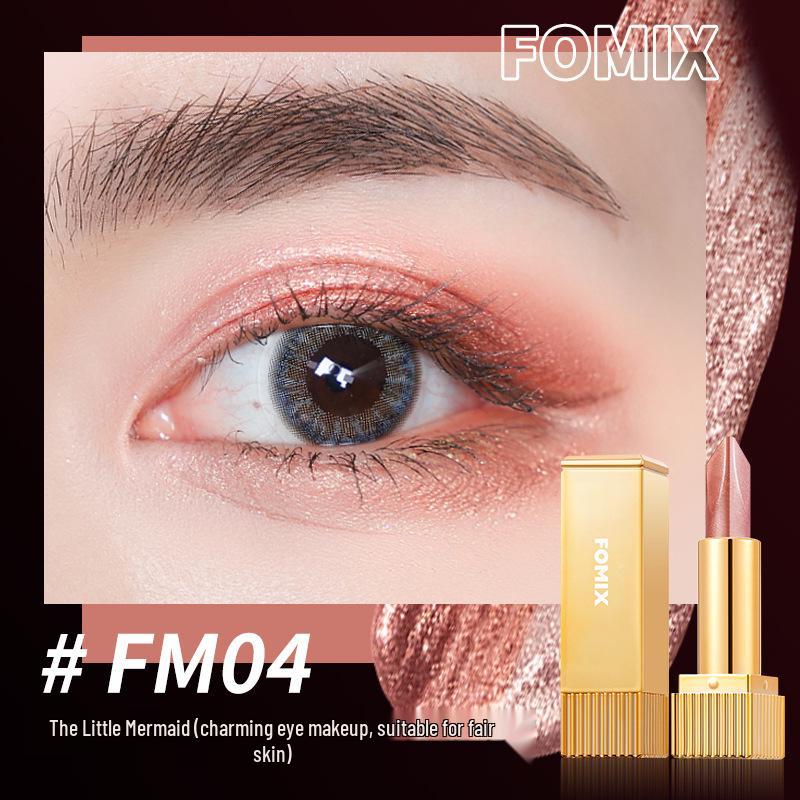 FOMIX Two-Tone Silky Eyeshadow Stick: Shimmer/Matte, Highlights, Fine Sparkle, Long-Lasting Earth Tones, Lazy Application.
FOMIX Two-Tone Silky Eyeshadow Stick: Shimmer/Matte, Highlights, Fine Sparkle, Long-Lasting Earth Tones, Lazy Application.