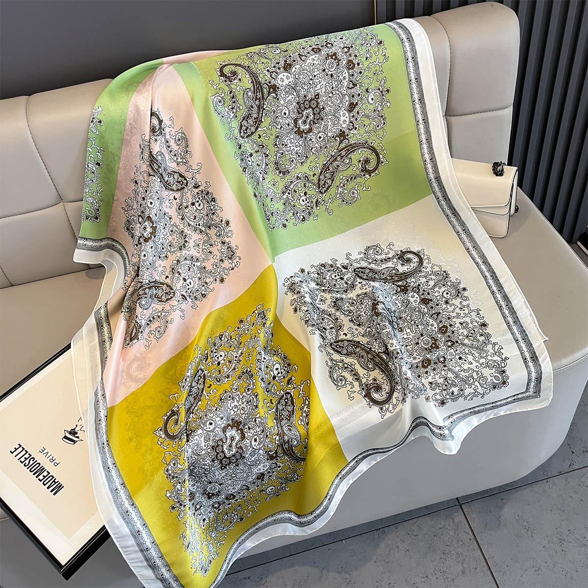 Весенне-летний шарф-шаль из искусственного шелка, модный элегантный шарф с принтом, шаль-накидка, пончо, хиджабы, буфанда, фуляр, люкс 85X180cm
Весенне-летний шарф-шаль из искусственного шелка, модный элегантный шарф с принтом, шаль-накидка, пончо, хиджабы, буфанда, фуляр, люкс 85X180cm