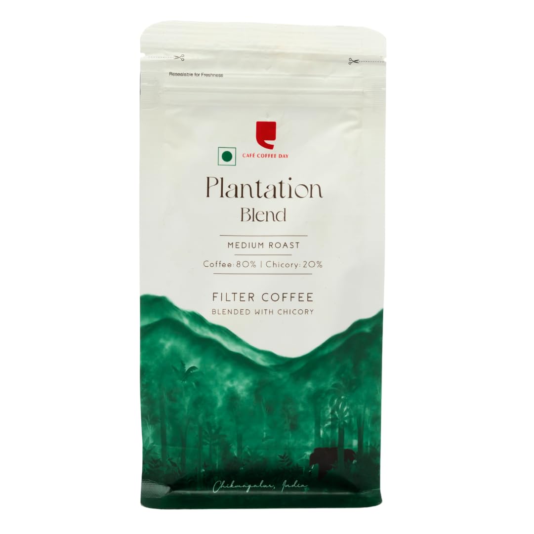 Cafe Coffee Day | Filter | Ground | Best Coffee | Morning | Choco | Freshly grounded | Chickmangalur | (200gm, 80% Coffee & 20% Chicory- Plantati
Cafe Coffee Day | Filter | Ground | Best Coffee | Morning | Choco | Freshly grounded | Chickmangalur | (200gm, 80% Coffee & 20% Chicory- Plantati