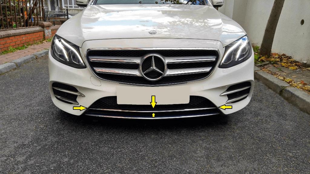 Chrome strip on the front bumper 2016-2020 (stainless steel) for Mercedes E-class W213
Chrome strip on the front bumper 2016-2020 (stainless steel) for Mercedes E-class W213