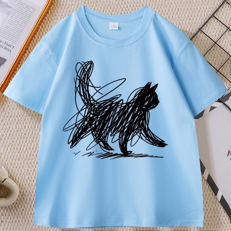Abstract Cat Line T Shirt Minimalist Scribble Cat TShirt Funny Animal Tee Casual Comfortable Round Neck Short Sleeve Tshirt 4XL
Abstract Cat Line T Shirt Minimalist Scribble Cat TShirt Funny Animal Tee Casual Comfortable Round Neck Short Sleeve Tshirt 4XL