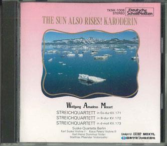 CD KARL SUSUKE - Mozart/Vienna String Quartet TKNK1006 TOKUMA JAPAN 1992 Japan Classical Used
CD KARL SUSUKE - Mozart/Vienna String Quartet TKNK1006 TOKUMA JAPAN 1992 Japan Classical Used