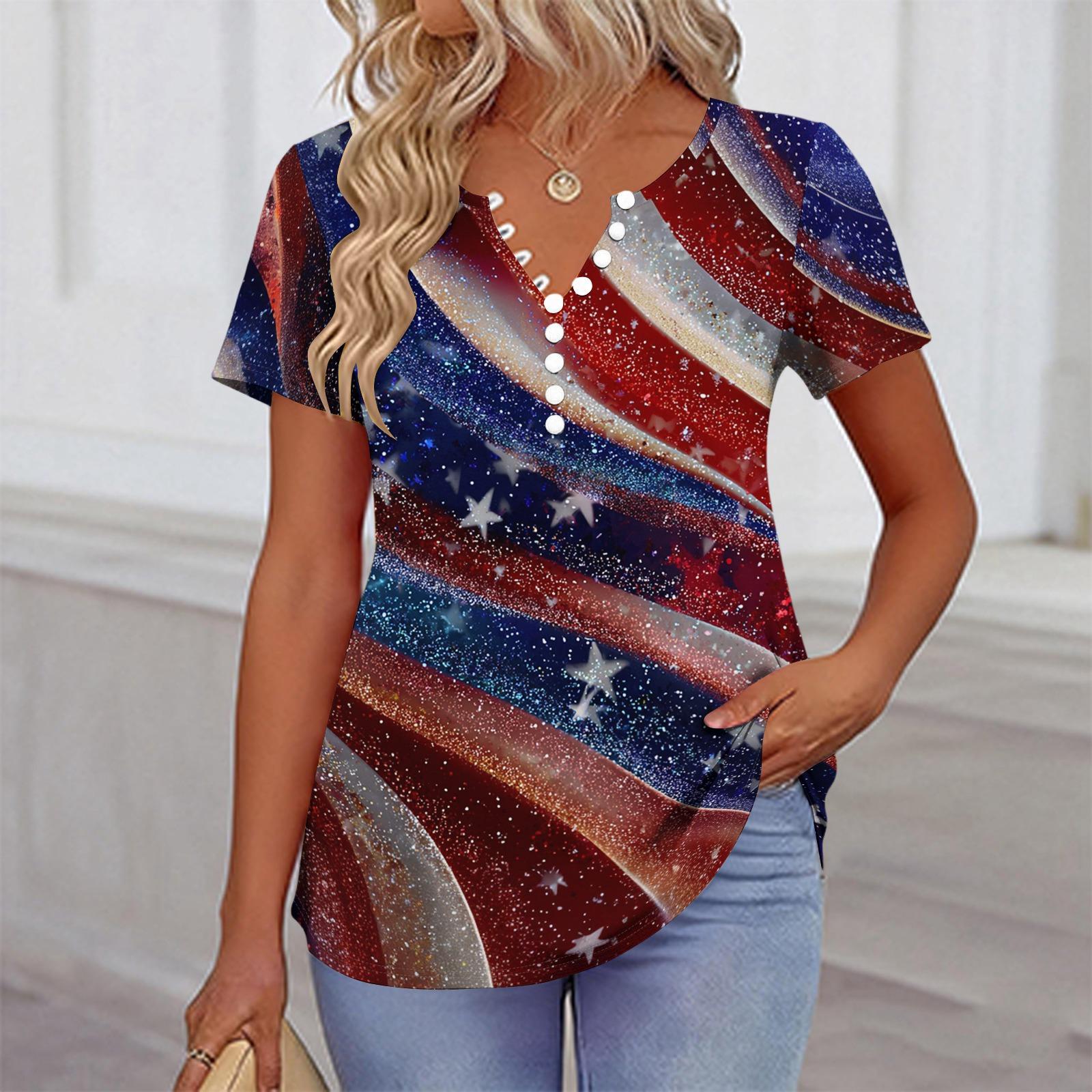 Womens Spring Tops Short Sleeve Henley Neck Summer Shirts for Women Printed Casual Womens Summer Shirts Soft Fabric L синий
Womens Spring Tops Short Sleeve Henley Neck Summer Shirts for Women Printed Casual Womens Summer Shirts Soft Fabric L синий