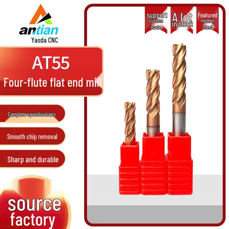 55° Four-Flute Tungsten Carbide Flat-End Mill with High-Hardness Alloy Coating for CNC Tools 1-4mm x 50mm x 4 flute product catalog
55° Four-Flute Tungsten Carbide Flat-End Mill with High-Hardness Alloy Coating for CNC Tools 1-4mm x 50mm x 4 flute product catalog