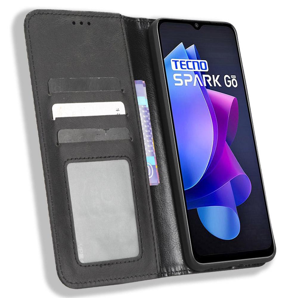 For TECNO Spark Go 2023 4G Vintage PU Leather Magnetic Flip Cover Stand Wallet Phone Case Black
For TECNO Spark Go 2023 4G Vintage PU Leather Magnetic Flip Cover Stand Wallet Phone Case Black