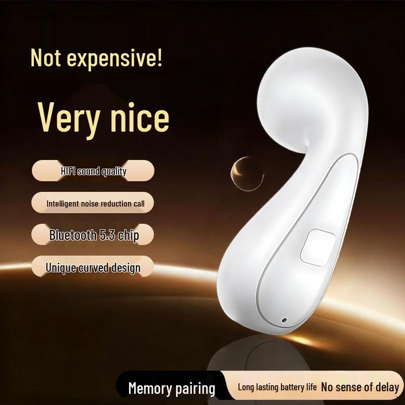 D81 Bluetooth Headset: Wireless, Semi-In-Ear, Long Standby, Universal for iOS & Android, Portable, with High-Quality Sound for Sports
D81 Bluetooth Headset: Wireless, Semi-In-Ear, Long Standby, Universal for iOS & Android, Portable, with High-Quality Sound for Sports